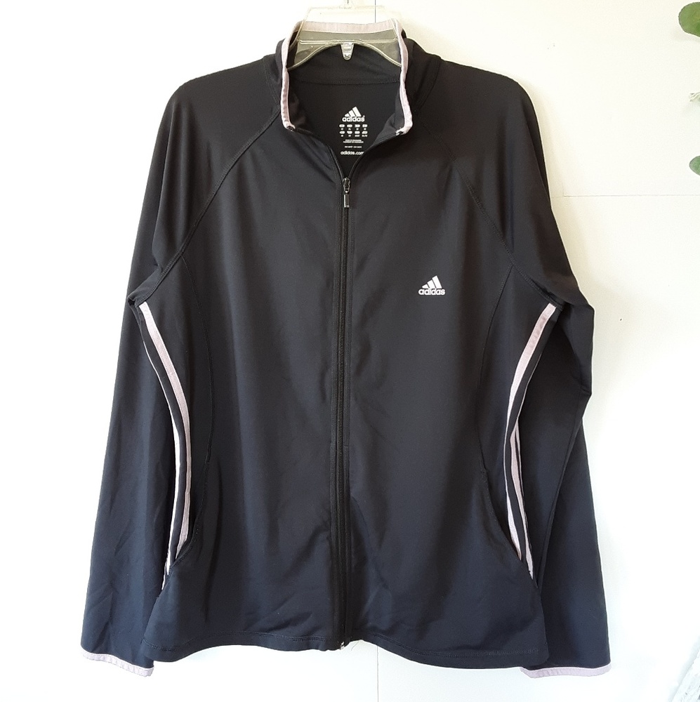 adidas Women's Lightweight Zip Up Lavender Jacket
